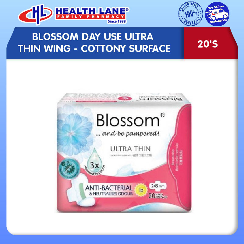 BLOSSOM DAY USE ULTRA THIN WING- COTTONY SURMUKA (20'S)